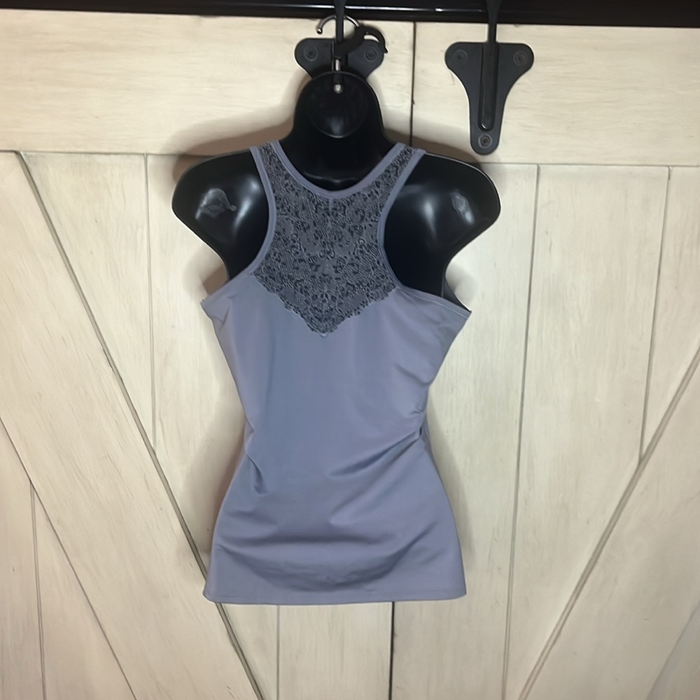 Women’s grey polyester tank top - Picture 2 of 2